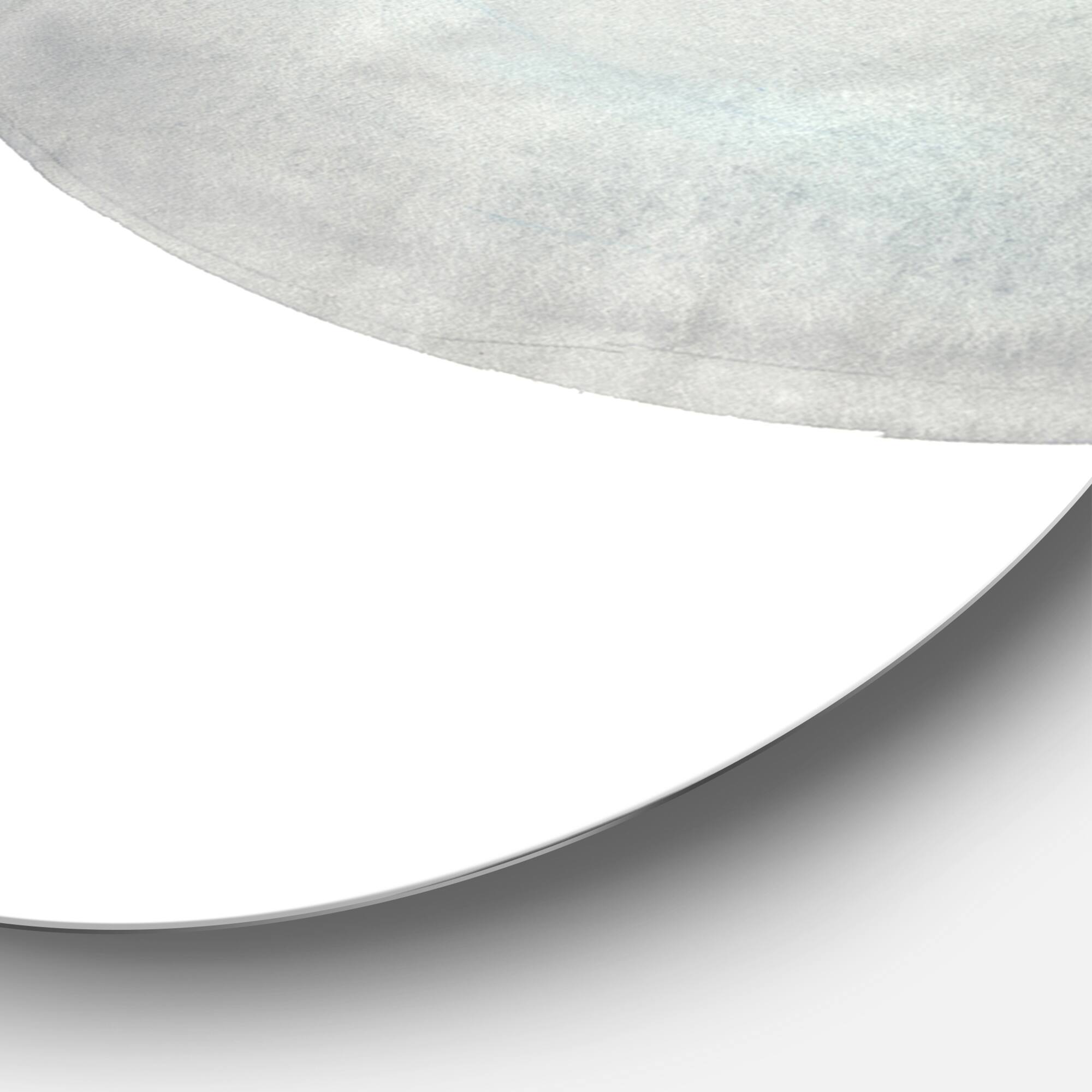 Designart - Gouache Sapphire on Gray II